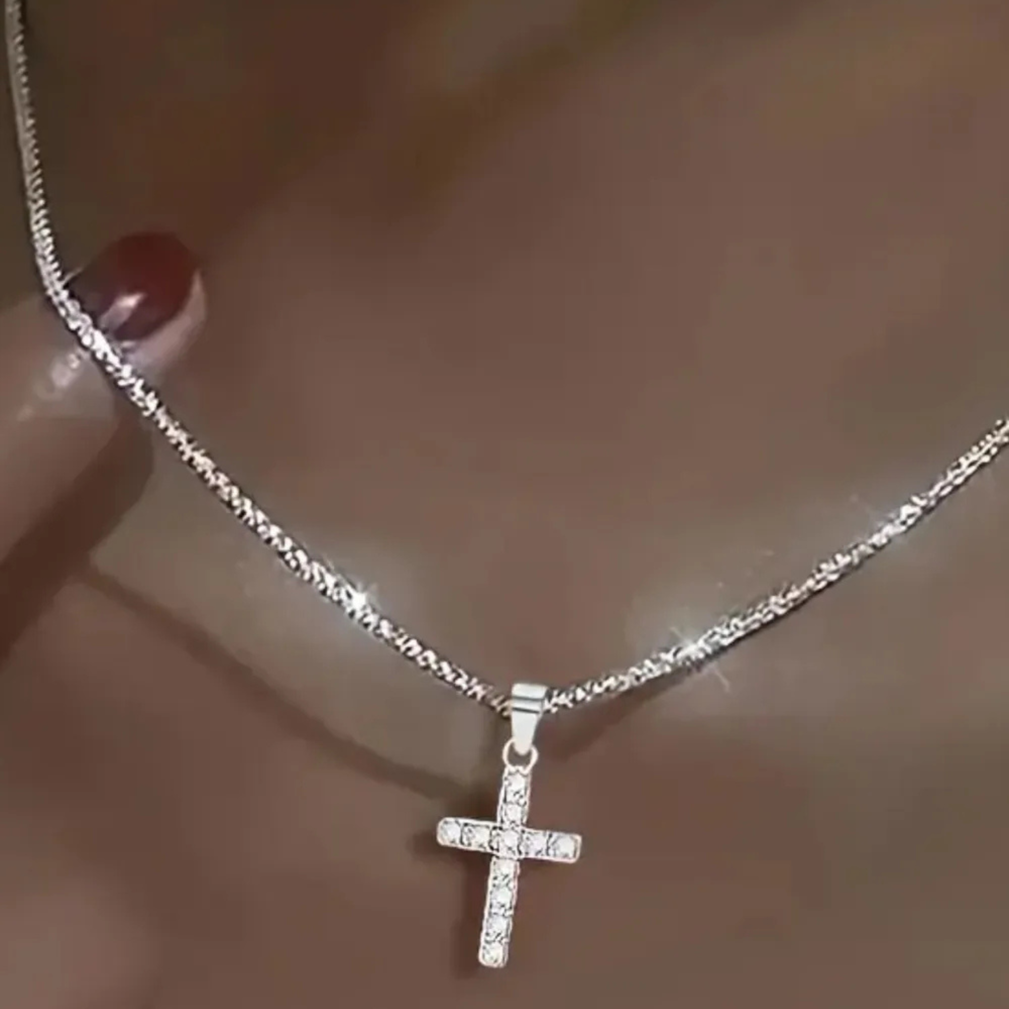 Silver Cross Necklace