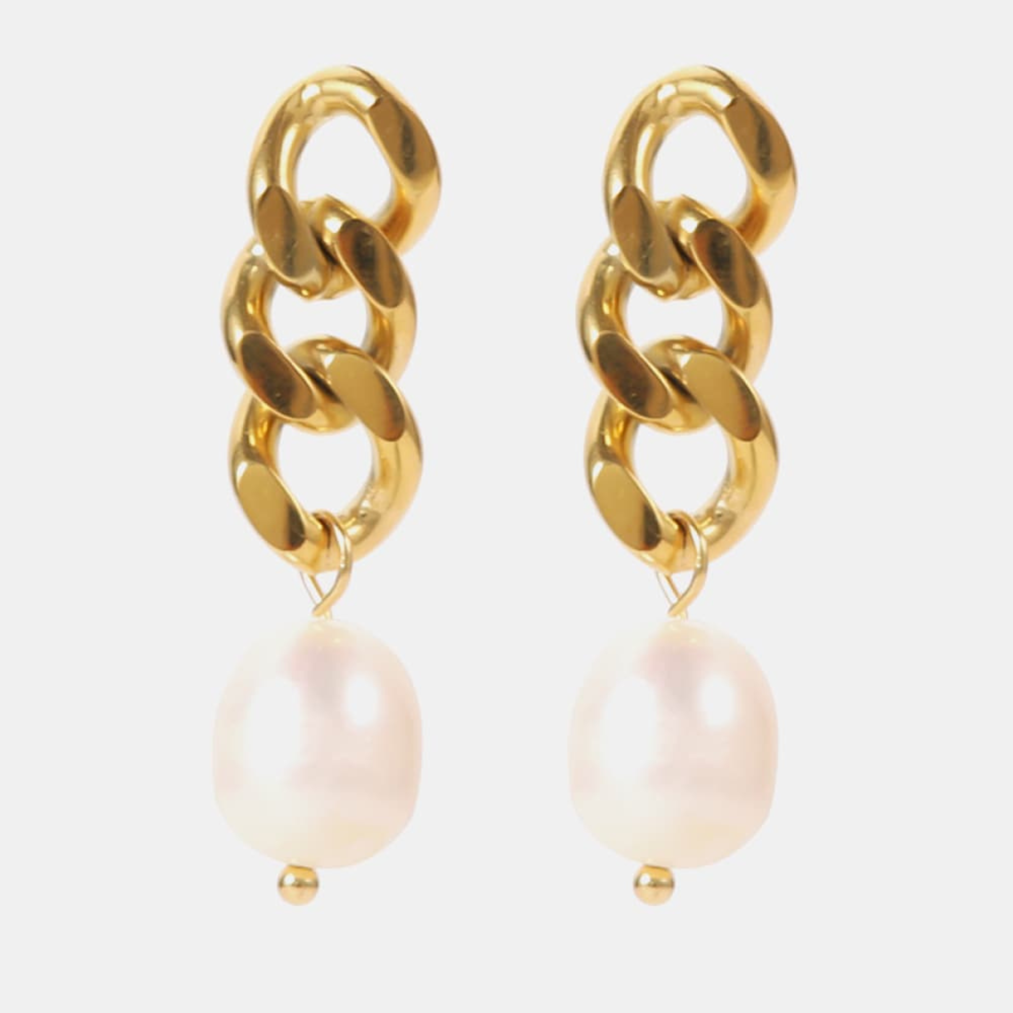 Pearl & Chain Earring