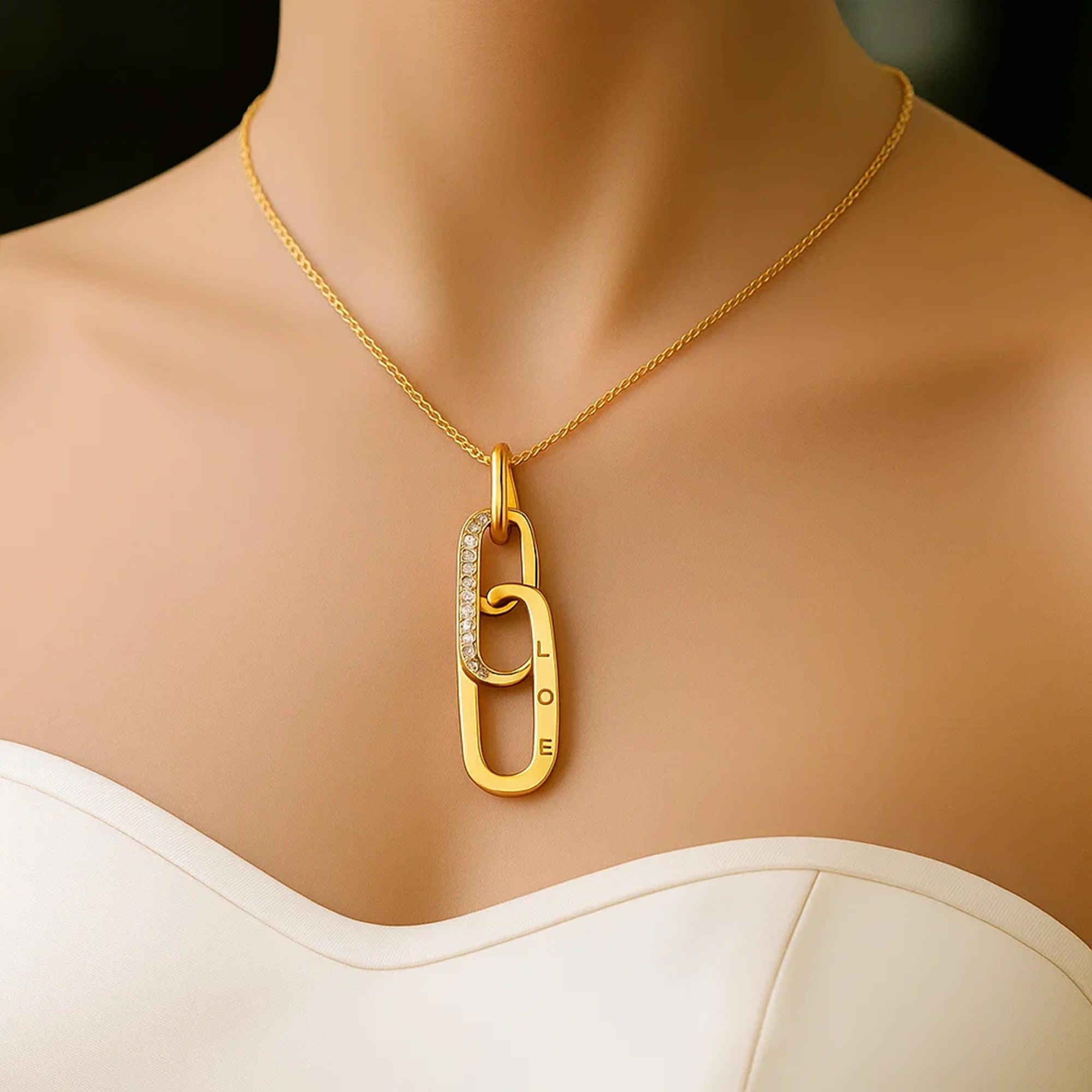 Interlocking Pendant Necklace
