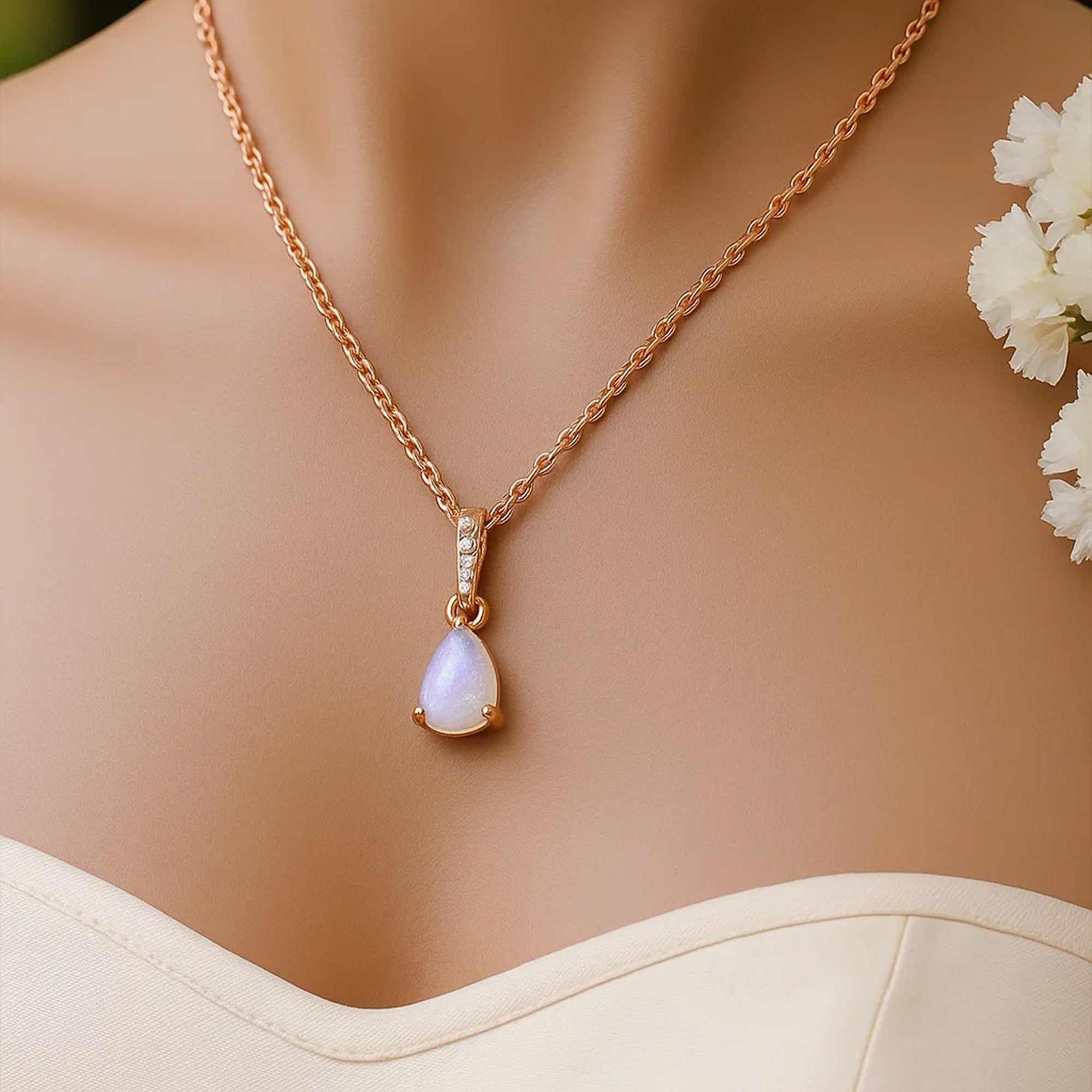 Teardrop Pendant Necklace