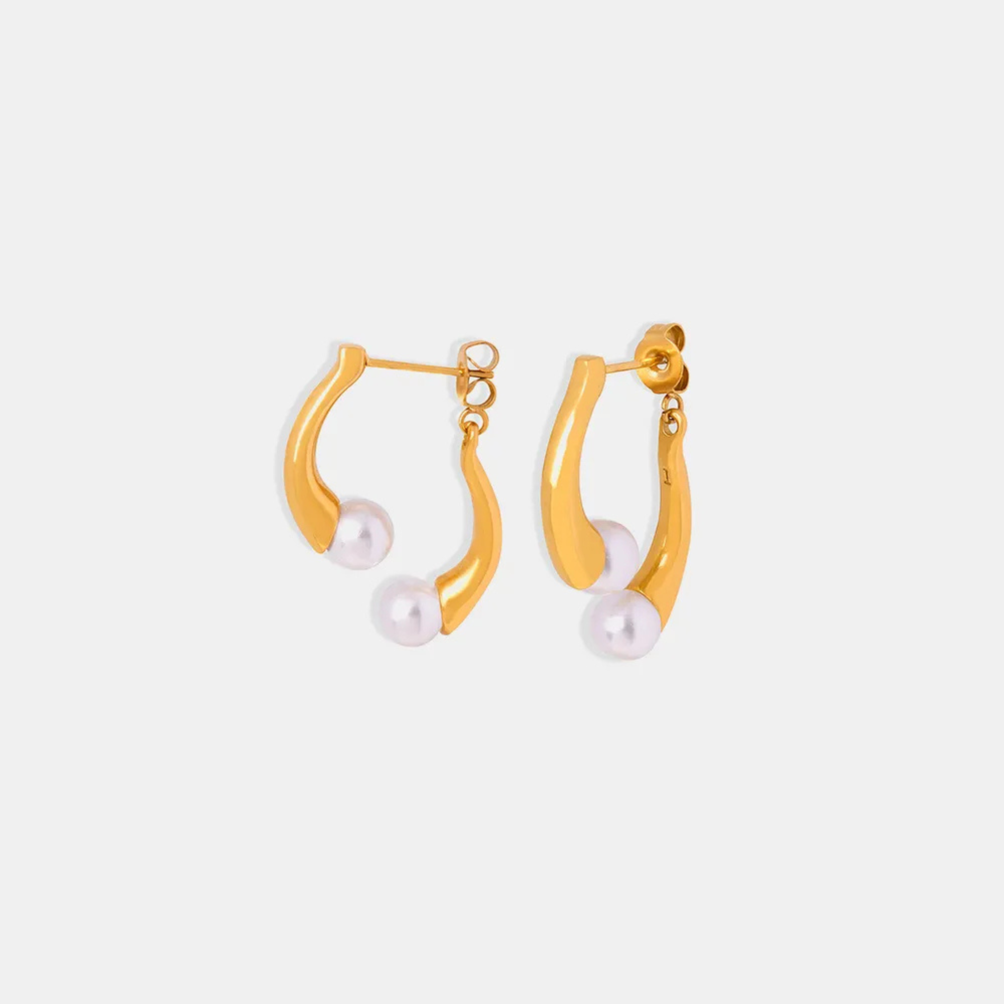 Pearl Huggie Earring