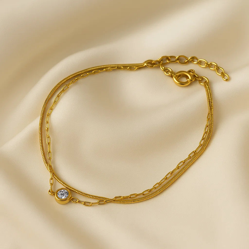 Golden Glimmer Bracelet
