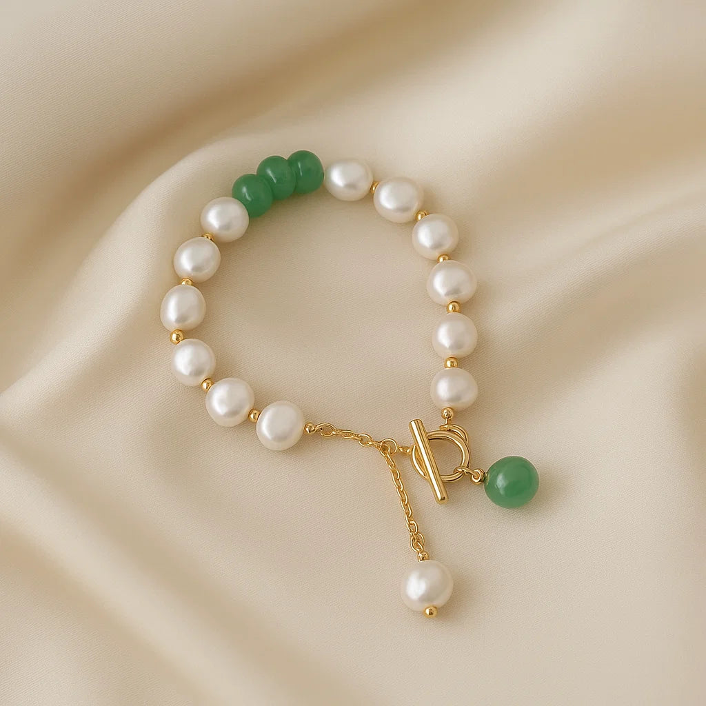 Pearl Aventurine Bracelet
