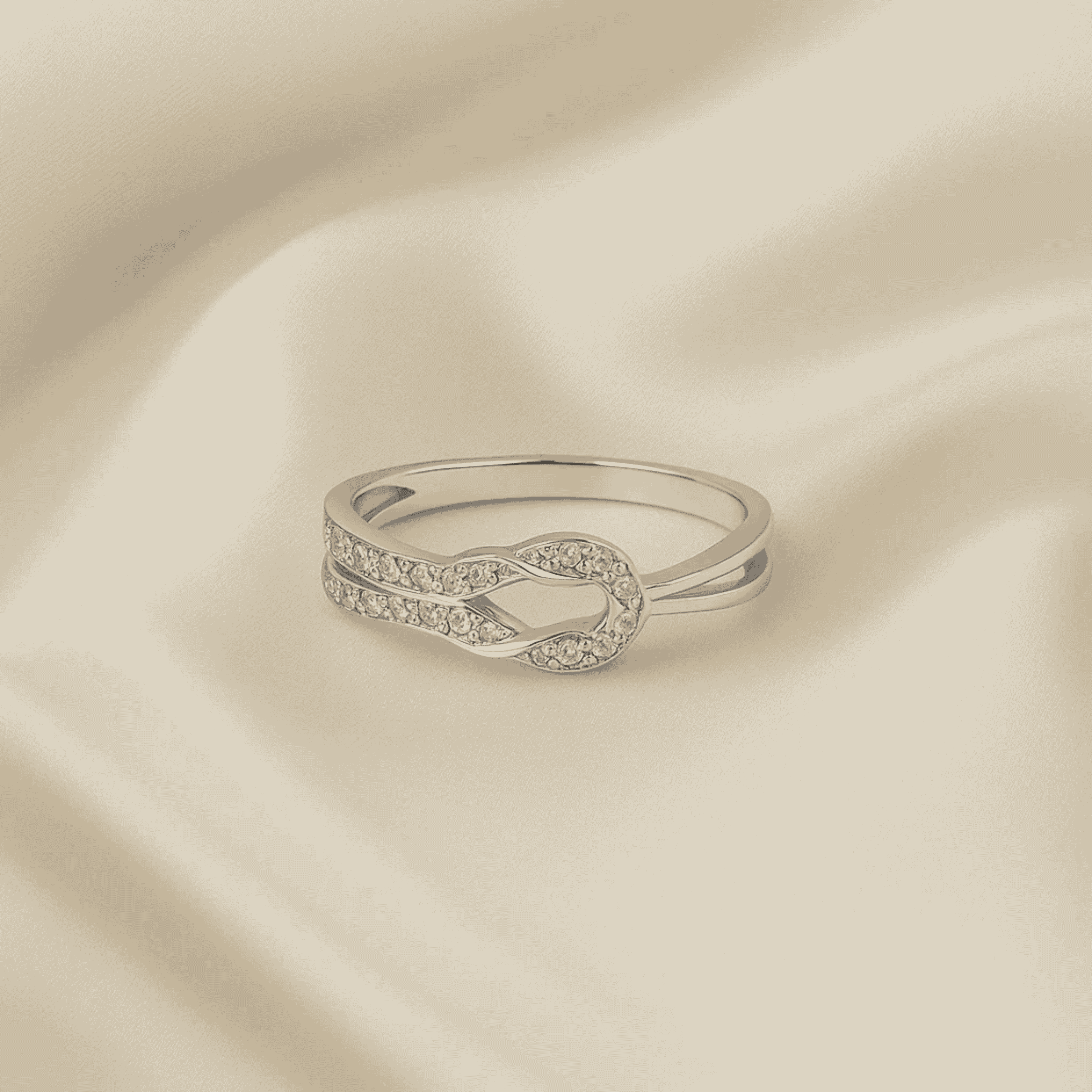Knot Sparkle Ring